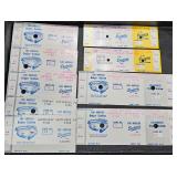 1970's Los Angeles Dodgers Ticket Stubs
