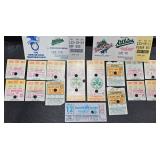 Oakland Athletics Baseball Ticket Stubs