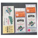 Oakland Athletics World Series Ticket Stubs