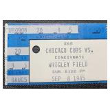 1985 Pete Rose Ties Ty Cobb's All Time Hits - Ticket Stub