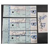 1991 Dennis Martinez Perfect Game Signed Ticket Stubs