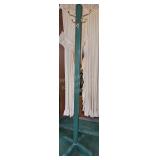 Wood Coat Rack - Green