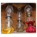 Group of 3 ct. Oil Lamps