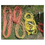 Group of Extension Cords & Shop Light