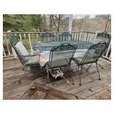 Wrought Iron Patio Table & Chairs