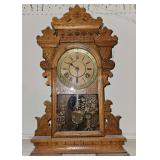 19th Century Antique Gingerbread Mantel Clock