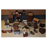 Collection of Amish Wood Carved Hand Painted Art
