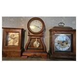 Collection of 3 ct. Mantel Clocks