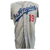 1957 Los Angeles Dodgers, Jim Gilliam Game Worn Jersey & Pants. #19 Now Retired!