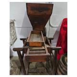 c. 1900 Foot Powered Belt Driven Seed / Bean Sorter- Saginaw, Michigan