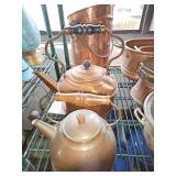 Copper antique or rustic kitchen decor collection