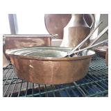 Copper antique or rustic kitchen decor collection
