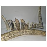 Faux Whale Tooth Scrimshaw