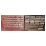 Pair of Hardware Bins with Contents