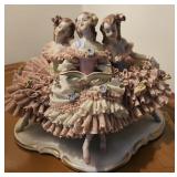 Dresden Muller Volkstedt Lace 'Ballerinas' Figure
