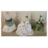 3ct. Royal Doulton Figurines: My Love, Soiree,etc