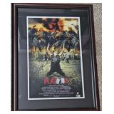 Charlie Sheen PLATOON Signed Poster - Steiner