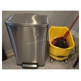 Stainless Steel Trash Can & Mop Bucket