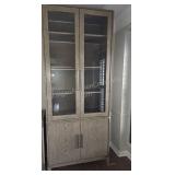 RH Cayden Campaign Glass 2 Door Sideboard & Hutch