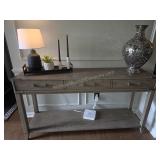 RH Cayden Campaign 3 Drawer Console Table