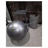 Go Fit Pro Ball, Exercise Mat & Stand