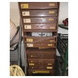 Industrial Fastener Cabinet with Inventory
