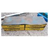Vintage Carbureter Metal Storage Boxes