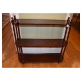 WALL SHELF CHERRY FINISH 30" X 8" X 38" H