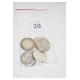 FRANKLIN HALVES - 48P, 49P, 50P, 51 P, 52P, 52D,