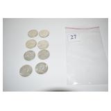 FRANKLIN HALVES - 2 -49P, 2-50P, 2-51P, 2-52P