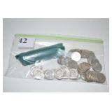 50 - 1664- P + D UNC ROOSEVELT DIMES