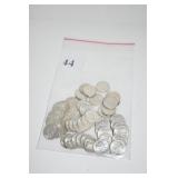 50- UNC MIXED ROOSEVELT DIMES