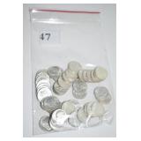 50- UNC MIXED ROOSEVELT DIMES