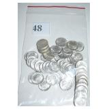 50- UNC MIXED ROOSEVELT DIMES