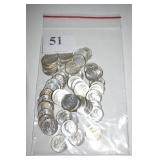 50- UNC MIXED ROOSEVELT DIMES