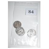 LIBERTY STANDING QUARTERS - 1- 1925-P, 2-29-S, 2