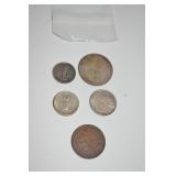 EARLY PHILLIPINES 1, 5, 10, 20, 50 CENTAVOES