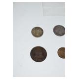 EARLY PHILLIPINES 1/2, 1, 5, 20 CENTAVOES