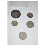 EARLY CUBA 1, 5, 10, 40 CENT MIX