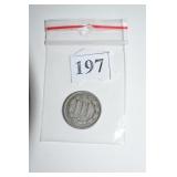 3 CENT NICKEL - 1881
