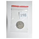 3 CENT NICKEL - 1865