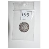 3 CENT NICKEL - 1865