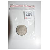 SHIELD NICKEL 1866 STARS/RAYS - SUPER