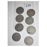 V NICKLES (2) 05, (2) 07, (2) 10, (2) 11