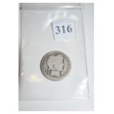 BARBER QUARTER 1901 P