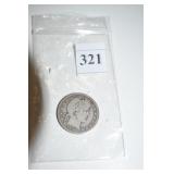 BARBER QUARTER 1908-D