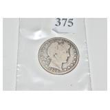 BARBER HALF - 1908 D