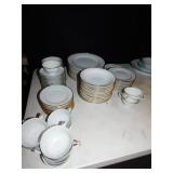 NORITAKE GUILFORD DISHES COMPLETE FOR 11, MISSING