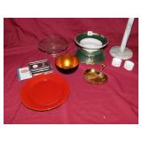 KT&K PEDESTAL PIECE, LACQUER BOWL, FOSSIL NEXIUM