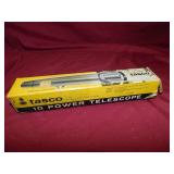 TASCO VINTAGE 10 POWER TELESCOPE IN ORIGINAL BOX